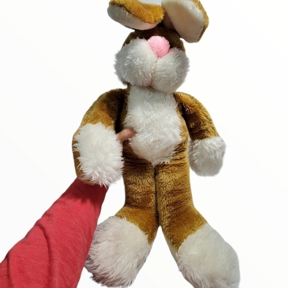 Vtg 1980 MTY International Large plush brown bunny Rare HTF - Picture 2 of 11